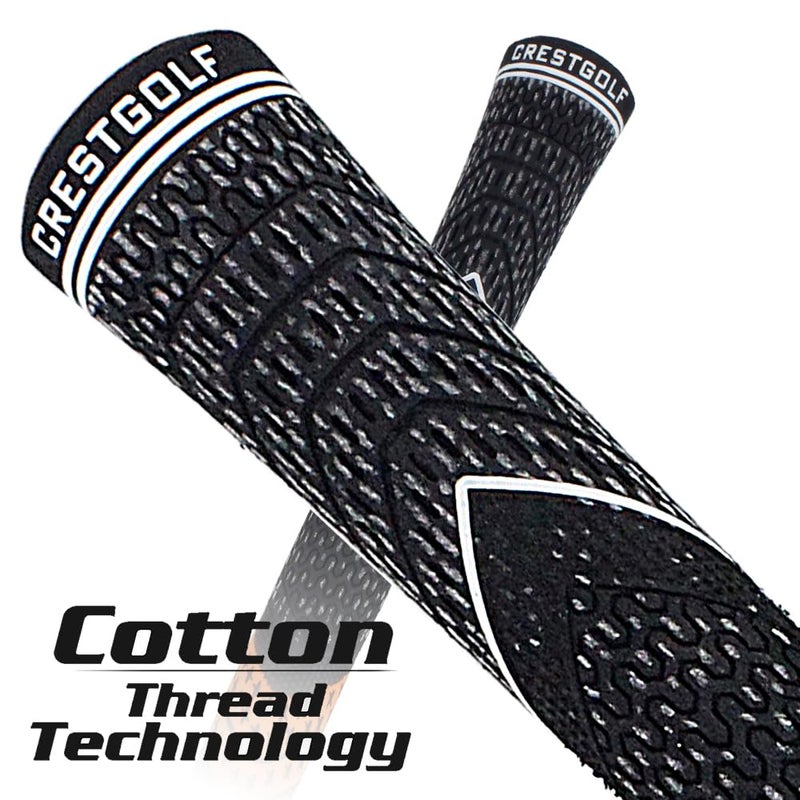 Crestgolf Multi -Compound Golf Grips, Standard Size All-Weather Control Thread Technology Rubber Combine with Carbon Yard, Anti-Slip-Set of 13(Orange,Standard Size) - Image 2